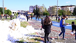 Başkan Karakayalı’dan çocuklara kar sürprizi