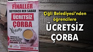 Çiğli Belediyesi'nden öğrencilere ücretsiz çorba