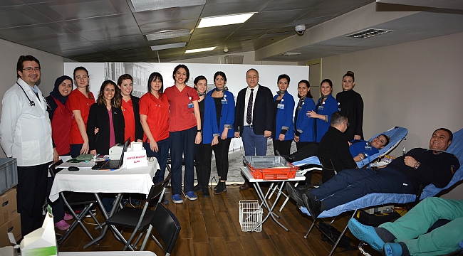 Egepol çalışanlarından kan bağışı kampanyası