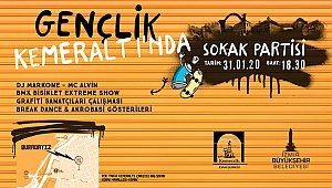 Gençler için Kemeraltı’nda sokak partisi