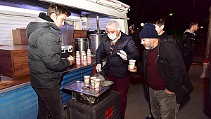 Soğuk havada sıcak çorbalar Bornova Belediyesi’nden