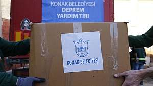 Konak'ın yardım tırı Elazığ’a yola çıktı