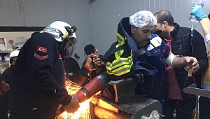 Aydın'da mandıra işçisi elini makinaya kaptırdı