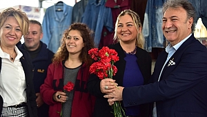 Başkan İduğ’dan kadınlarla ‘Bit pazarı’ açılışı