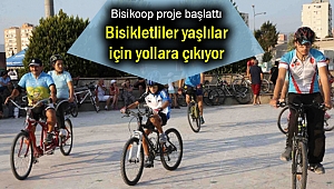 Bisikletliler yaşlılar için yollara çıkıyor
