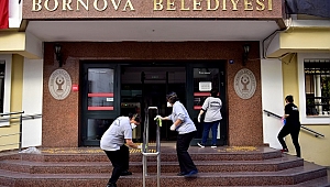 Bornova’da Corona Virüse karşı temizlik seferberliği