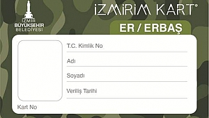 İzmir’de er ve erbaşlara ücretsiz ulaşım