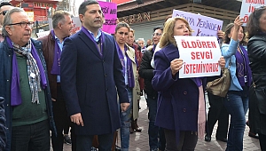 Kuşadası kadınlar için yürüdü