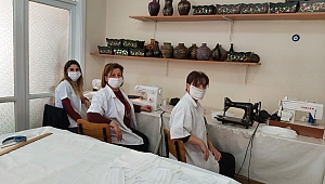 Menemen'den örnek girişim: Maske üretimine başladı