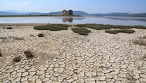 Muğla'da korkutan görüntü: Gölün suyu çekildi!