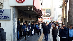 Tariş önünde kolonya kuyruğu!