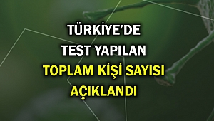 Türkiye'de bugüne kadar kaç kişiye corona testi yapıldı? İşte açıklaması...