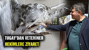 Başkan Tugay'dan veteriner hekimlere anlamlı ziyaret