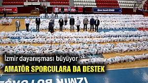 İzmir dayanışması.... Amatör sporcularla antrenörlere de katkı