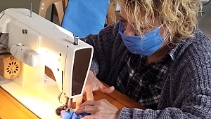 Karaburun'un kadınları salgınla mücadeleye omuz veriyor