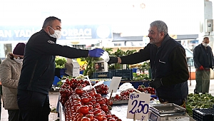 Karşıyaka’nın pazar yerlerinde ‘korona’ denetimi!