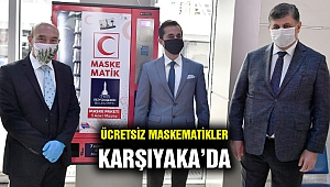 Karşıyaka'ya da ücretsiz maskematik konuldu