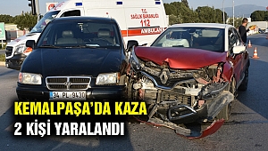 Kemalpaşa'daki kazada 2 kişi yaralandı!