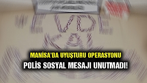 Polisler yakaladıkları uyuşturucu ile sosyal mesaj verdiler