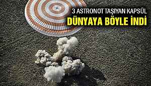 Soyuz MS-15 kapsülü 3 astronotla dünyaya sorunsuz iniş yaptı