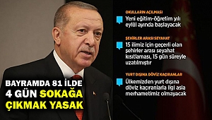 Arifeden son gününe kadar bayramda sokağa çıkma yasağı!