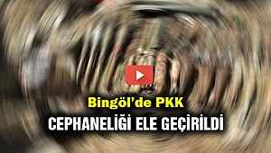 Bingöl'de PKK cephaneliği ele geçirildi...