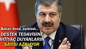 Destek tedavisine ihtiyaç duyanların sayısı azalıyor