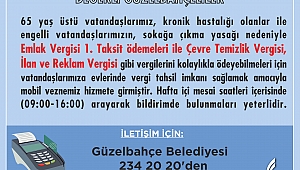Güzelbahçe Belediyesi’nden Mobil Vezne Hizmeti