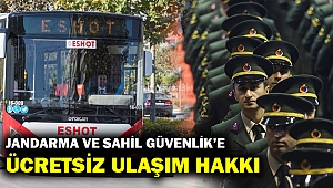 Jandarma ve Sahil Güvenlik'e ücretsiz toplu ulaşım hakkı geldi
