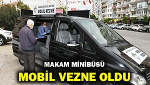 Karabağlar'da makam minibüsü mobil vezne oldu