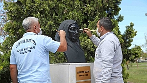 Karşıyaka’nın simge heykelleri bakımda...