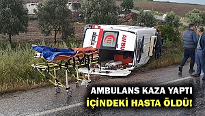 Kaza yapan ambulanstaki hasta öldü!