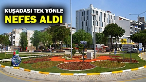 Kuşadası tek yönle nefes aldı... 4 bin 200 metrekare yeni yeşil alan kazandı...