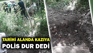 Sokağa çıkma yasağında kaçak kazı yapan iki kişi yakalandı