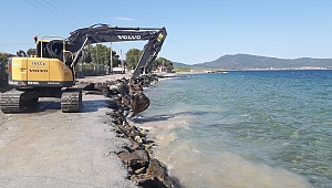 Urla sahilleri yaza hazırlanıyor