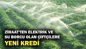 Ziraat'ten elektrik ve su borcu olan çiftçilere yeni kredi