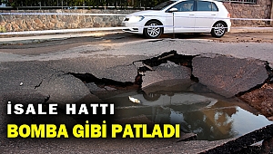 Bodrum'da içme suyu isale hattında patlama meydana geldi!