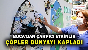 Buca'da Çevre Gününde örnek proje: Çöpler dünyayı kapladı