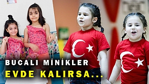 Bucalı minikler evde kaldı, harikalar yarattı