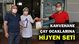Çiğli'de kahvehane ve çay ocaklarına hijyen seti