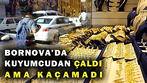 İzmir'de kuyumcudan yüzük çalan şüpheli, taşa takılıp düşünce yakalandı