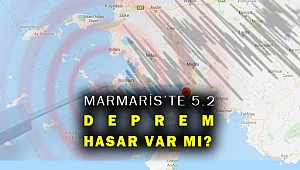 Marmaris'te 5.2 büyüklüğünde deprem... İzmir'de sallandı!