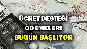 Nakdi ücret desteği ödemeleri bugün başlıyor