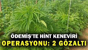Ödemiş'te uyuşturucu operasyonu... 2 kişi gözaltına alındı...