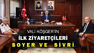 Soyer Vali Yavuz Selim Köşger’e hayırlı olsun ziyaretinde bulundu
