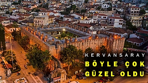 Tarihi Kervansaray'a yeni aydınlatma
