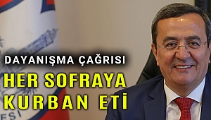 12 günde 600 kilo kurban eti bağışlandı