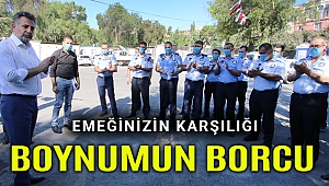 Başkan Sandal, çalışanlarla bayramlaştı