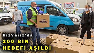 Biz Varız dayanışmasında 200 bin gıda paketi hedefi aşıldı