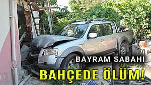 Evinin bahçesinde elini yıkarken kamyonet çaptı